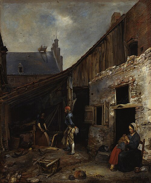 The Knife-Grinder's Family, 1653, Gerard ter Borch