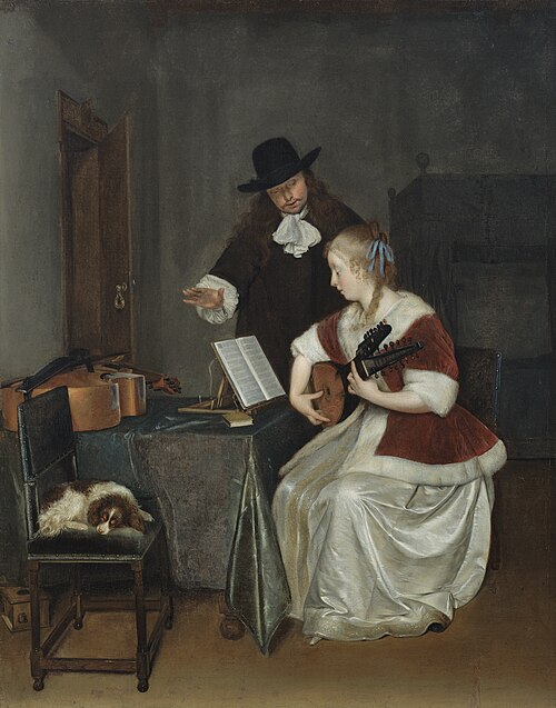The Music Lesson, 1668, Gerard ter Borch