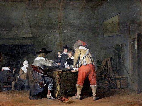 The Tric-Trac Players, 1640, Gerard ter Borch
