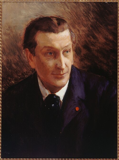 Portrait de François Coppée (1842-1908), auteur dramatique et poète, 1900, Georges-Antoine Rochegrosse