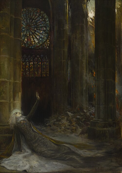 Intérieur de cathédrale, 1915, Georges-Antoine Rochegrosse
