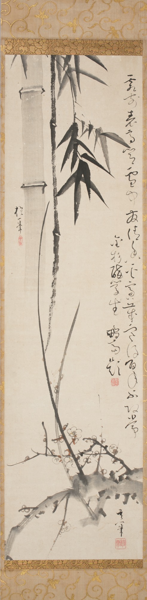 Bamboo and Plum Tree, , Sakai Hōitsu