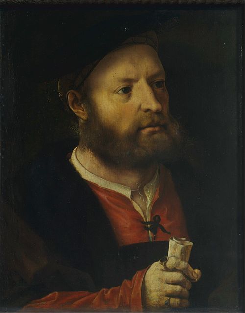 Portrait d'homme, peut-être de l'humaniste et historien portugais Damião de Góis, 1530, Jan Mabuse