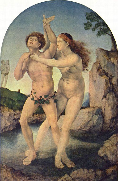 La Métamorphose d'Hermaphrodite et Salmacis, 1520, Jan Mabuse