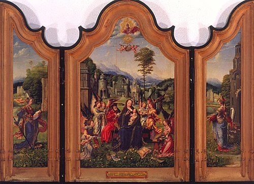 Triptych of the Holy Family, 1501, Jan Mabuse