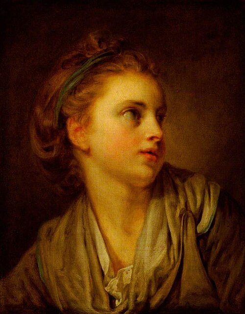 Head of a Girl, 1800, Jean-Baptiste Greuze