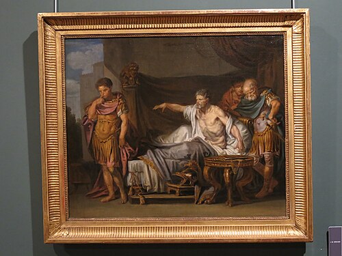 Étude pour Septime Sévère et Caracalla, 1767, Jean-Baptiste Greuze