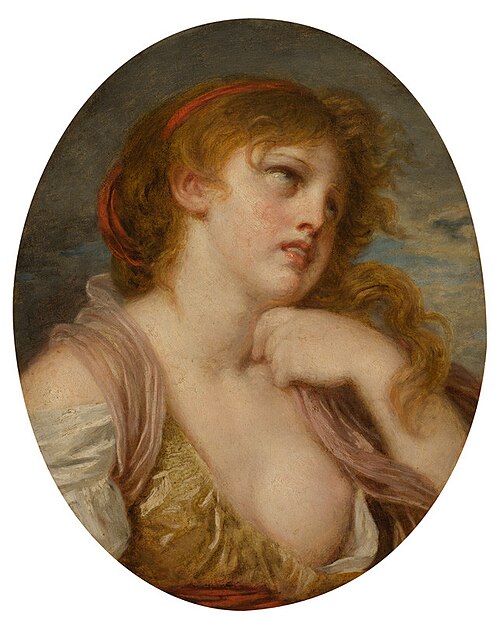 Young girl, , Jean-Baptiste Greuze