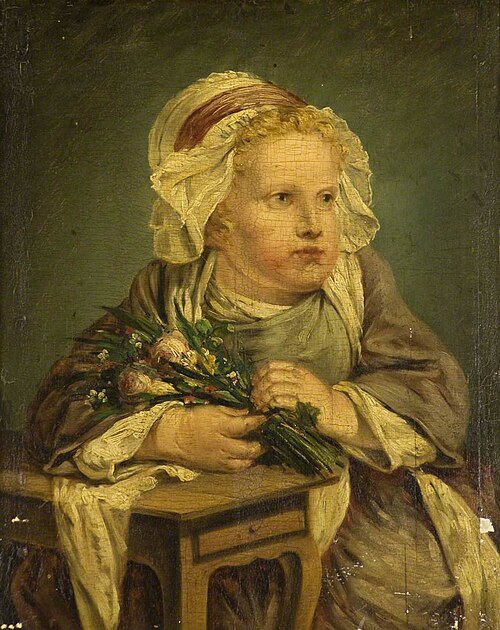 A Child with a Bunch of Flowers, , Jean-Baptiste Greuze