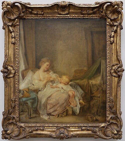 la madre felice, 1750, Jean-Baptiste Greuze