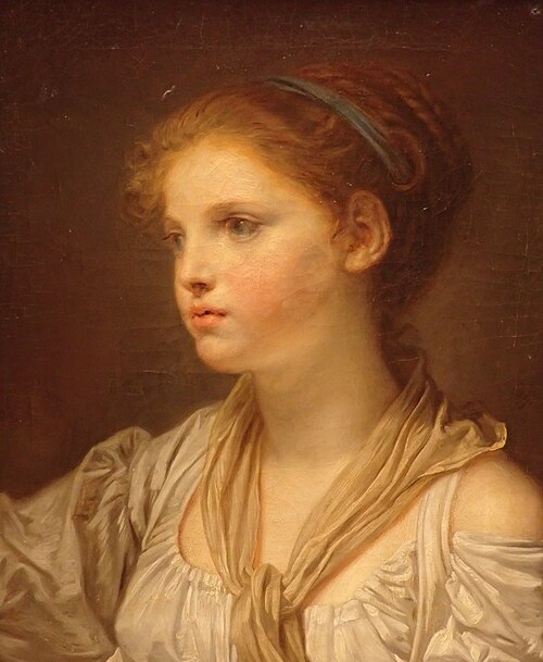 Jeune fille au ruban bleu, 1775, Jean-Baptiste Greuze