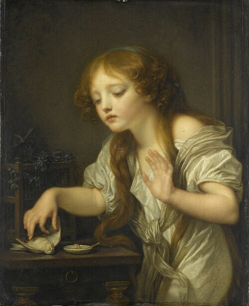 L'Oiseau mort, 1800, Jean-Baptiste Greuze