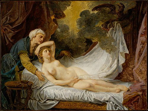 Egine visitée par Jupiter, 1768, Jean-Baptiste Greuze
