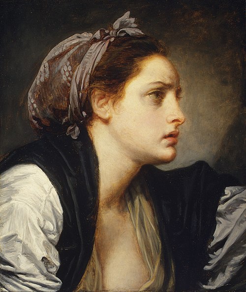 Study Head of a Woman, 1780, Jean-Baptiste Greuze