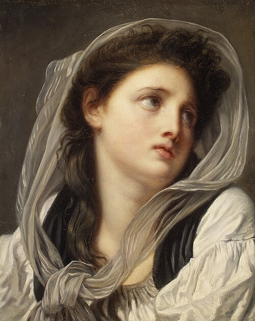 Head of a Young Woman, 1784, Jean-Baptiste Greuze
