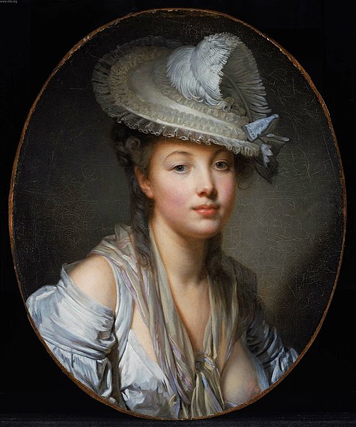 Le Chapeau blanc, 1780, Jean-Baptiste Greuze