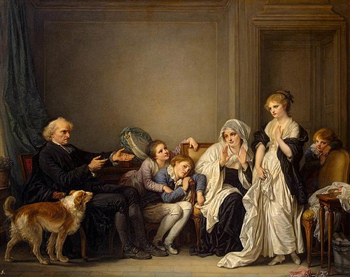 Widow and Her Priest, 1784, Jean-Baptiste Greuze
