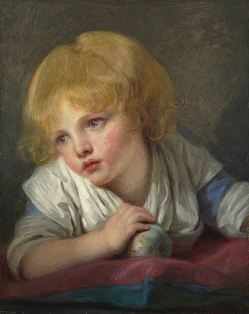 A Child with an Apple, 1787, Jean-Baptiste Greuze