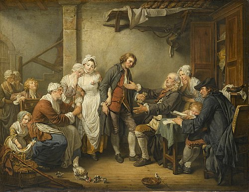 L'Accordée de village, 1761, Jean-Baptiste Greuze