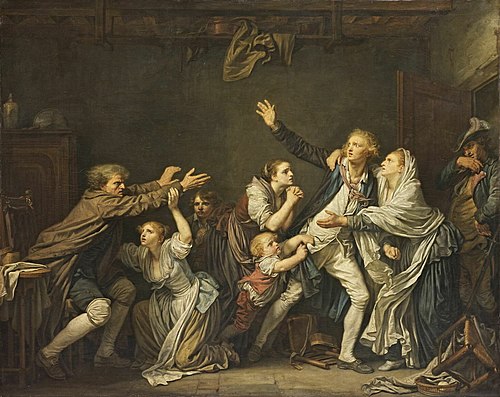 La Malédiction paternelle, 1777, Jean-Baptiste Greuze