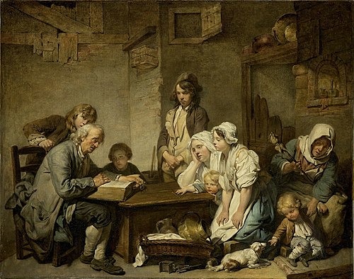 La Lecture de la Bible, 1755, Jean-Baptiste Greuze