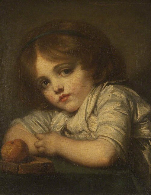 A Child with an Apple, 1797, Jean-Baptiste Greuze
