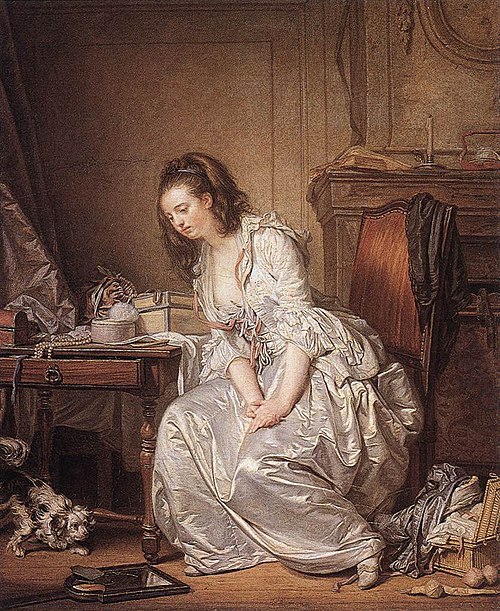 Le Miroir brisé, 1763, Jean-Baptiste Greuze