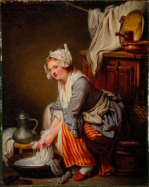 The Laundress, 1761, Jean-Baptiste Greuze