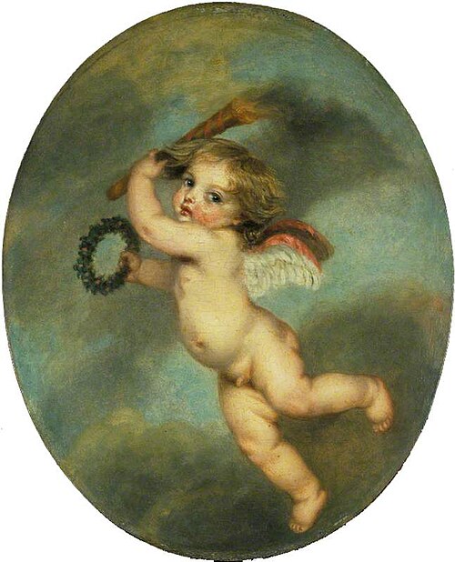 Flying Cupid with a Torch, 1791, Jean-Baptiste Greuze