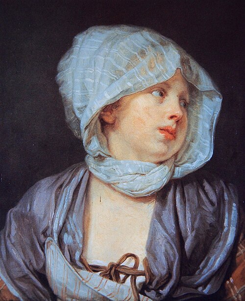 Portrait de l'épouse de l'artiste, 1745, Jean-Baptiste Greuze