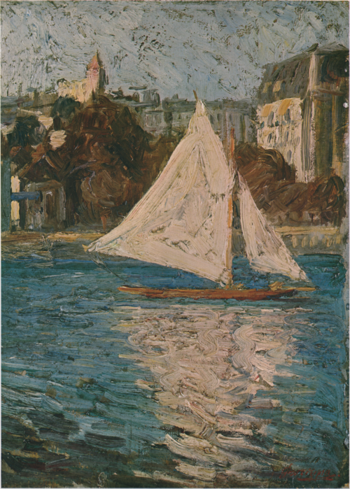 Yacht, 1908, Fujishima Takeji