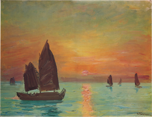 Sunrise (Sunrise in Taiwan), 1934, Fujishima Takeji
