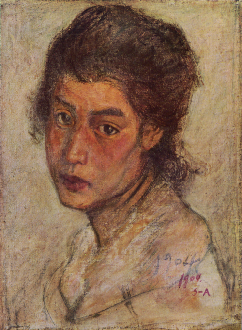 Head of a Woman, 1904, Shigeru Aoki