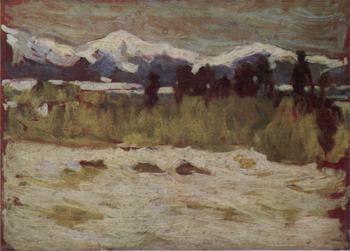 River of Thaw, 1906, Shigeru Aoki