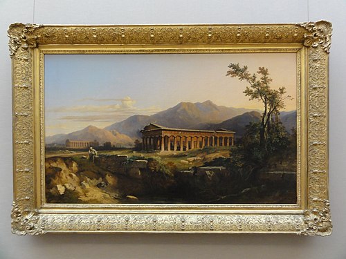 Le Temple de Poséidon à Paestum, 1844, Jules Coignet