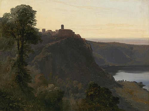 View of Lake Nemi, 1843, Jules Coignet