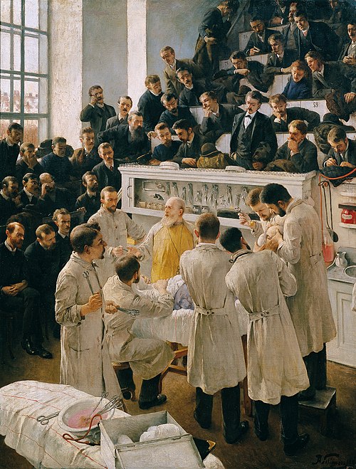 Theodor Billroth Operating, 1890, Adalbert Franz Seligmann