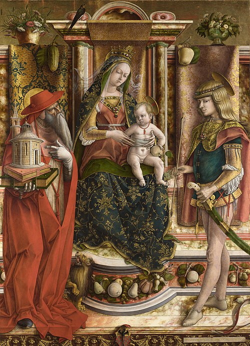 La Vierge à l'hirondelle, 1490, Carlo Crivelli