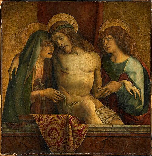 The Dead Christ between the Virgin and Saint John the Evangelist, 1475, Carlo Crivelli