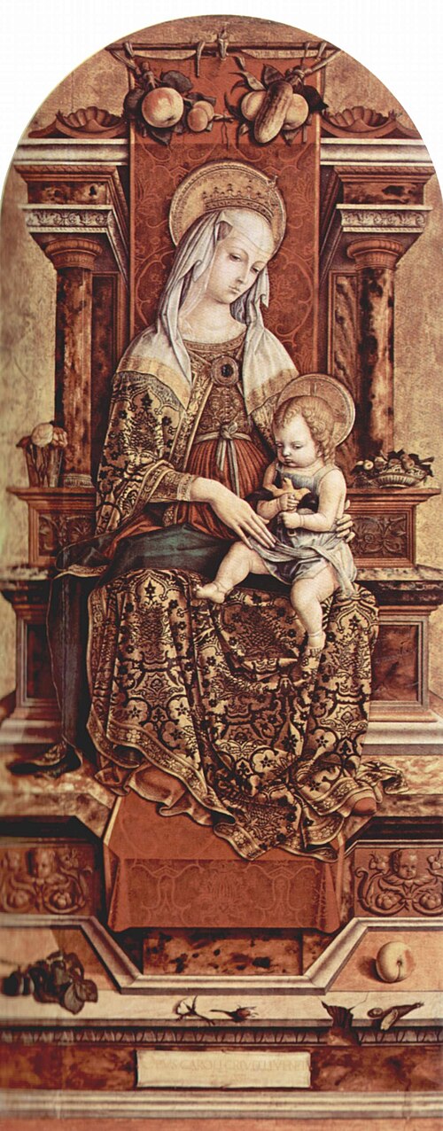 Enthroned Madonna, 1482, Carlo Crivelli