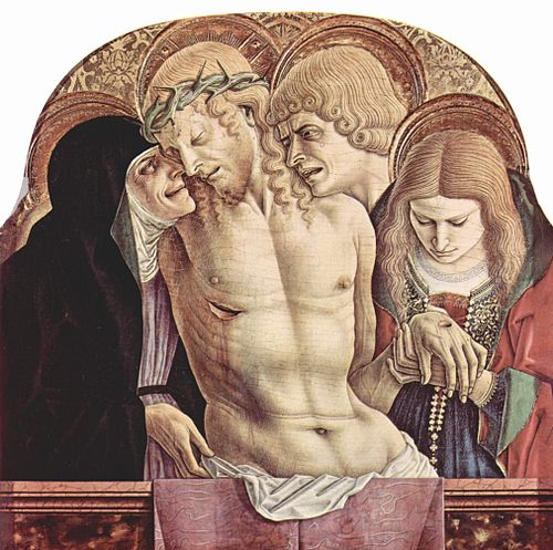 Mourning the Death of Christ, 1473, Carlo Crivelli