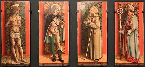 Four Saints and Blesseds, 1485, Carlo Crivelli