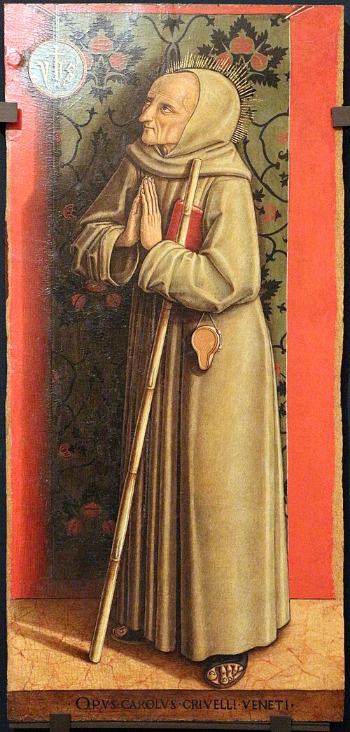 Four Saints and Blesseds: James of the Marches, 1485, Carlo Crivelli