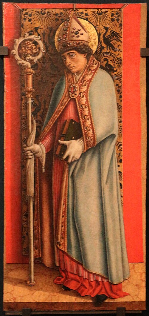 Four Saints and Blesseds: Saint Emygdius, 1485, Carlo Crivelli