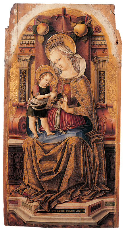 The Virgin and Child Enthroned, 1476, Carlo Crivelli