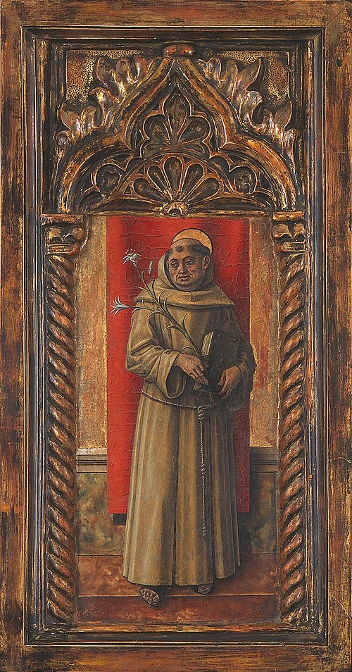 St Antony of Padua, 1487, Carlo Crivelli