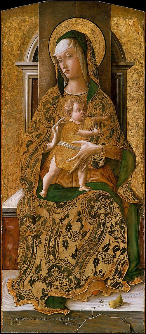 Madonna and Child Enthroned, 1472, Carlo Crivelli
