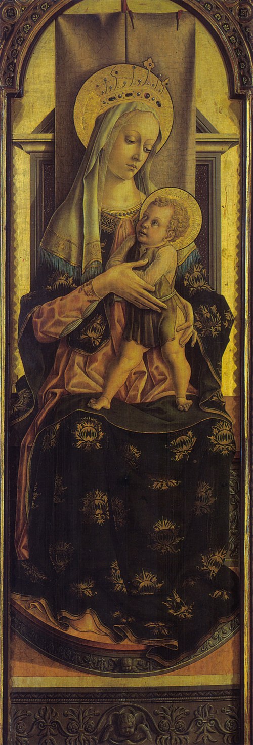 Madone de Montefiore, 1471, Carlo Crivelli