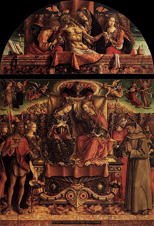 Couronnement de la Vierge, 1493, Carlo Crivelli