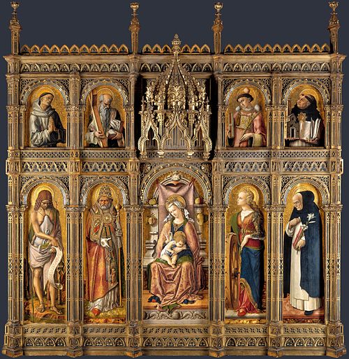 Demidoff Altarpiece, 1476, Carlo Crivelli